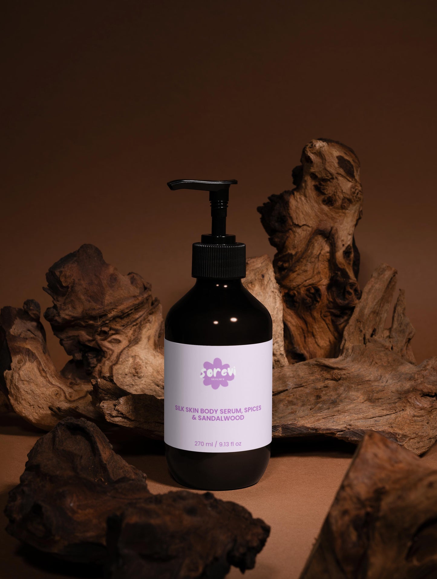 SOREVI Silk Skin Body Serum, Spices & Sandalwood